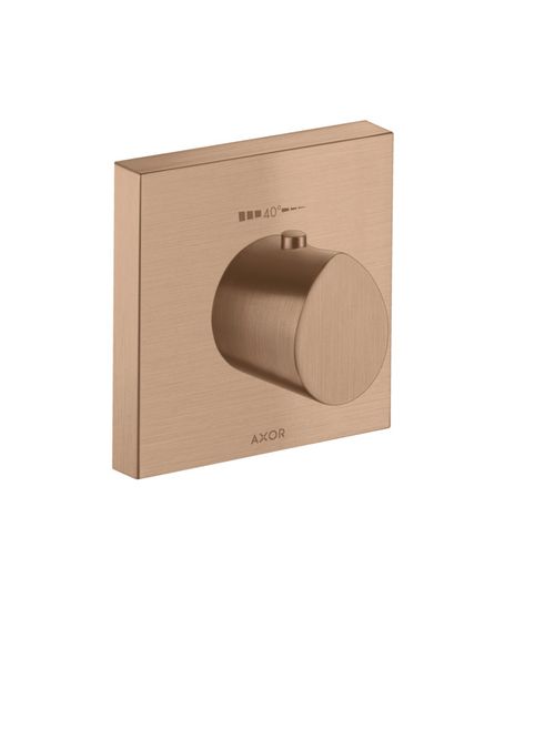 AXOR-HG-AXOR-Starck-Organic-Thermostat-HighFlow-120-120-Unterputz-Brushed-Red-Gold-12712310 gallery number 1